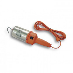 Lampada portatile con riflettore in alluminio 60 W (incand.) - 11W (basso consumo) 10 mt. 2x0,75 H05VV-F IP40 62541