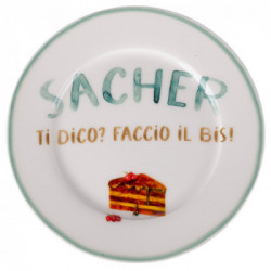 Villa D'Este Home Tivoli 'Le Travisate', Set 4 Piatti dessert in new bone china