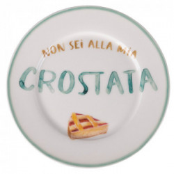 Villa D'Este Home Tivoli 'Le Travisate', Set 4 Piatti dessert in new bone china