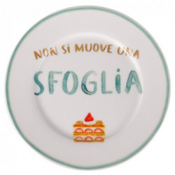 Villa D'Este Home Tivoli 'Le Travisate', Set 4 Piatti dessert in new bone china
