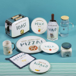 Villa D'Este Home Tivoli 'Le Travisate', Set 6 Piatti frutta in new bone china