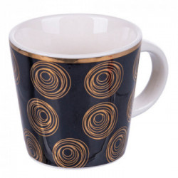 Villa D'Este Home Tivoli 'Mondrian', Set 6 tazzine caffè 90 ml in bone china