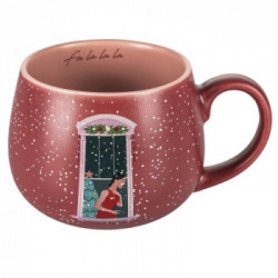 Villa D'Este Home Tivoli 'XMas Pink', Tazza colazione 400 ml