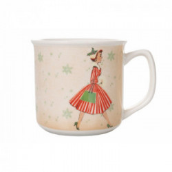 Villa D'Este Home Tivoli 'Miss Daisy Xmas', Mug 350 ml in new bone china