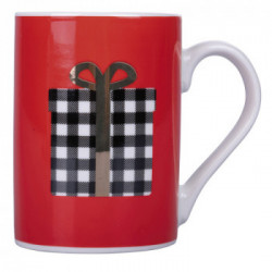 Villa D'Este Home Tivoli 'Tartan', Set 2 Tazze colazione natalizia 320 ml