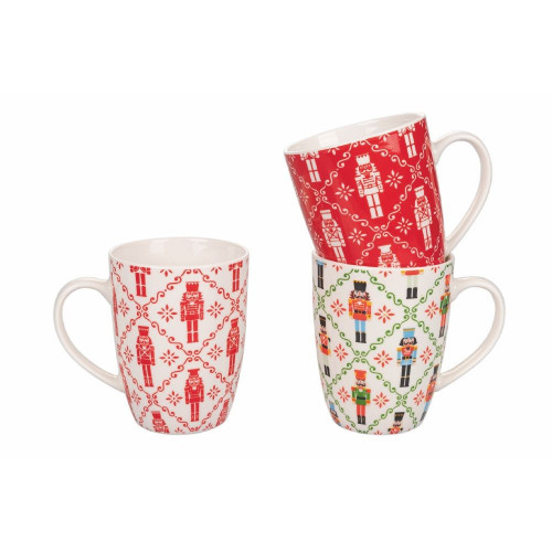 Villa D'Este 'Nutcracker', Set 6 Mug natalizia...