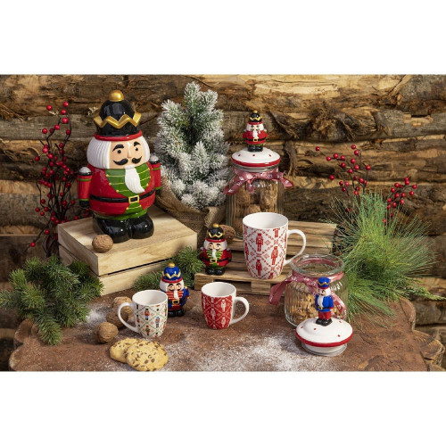 Villa D'Este 'Nutcracker', Set 6 Mug natalizia...