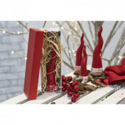 Villa D'Este Home Tivoli 'Xmas', Set 3 Corni portafortuna in ceramica h. 14,5 cm