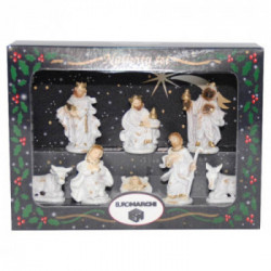 NATIVITA' CM 06 SCATOLA VETRINA SET 8 PEZZI