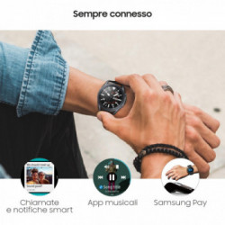 Samsung Galaxy Watch3 Smartwatch Bluetooth, cassa 41mm acciaio, cinturino pelle, Saturimetro, Rilevamento cadute, Monitoraggio