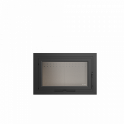 Solzaima Zaima Eco Black - Termocamino a Legna, 21,7 kw, Nero
