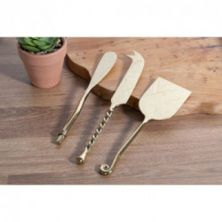 Villa D'Este Home Tivoli 'Materia Gold', Set 3 coltelli formaggio 