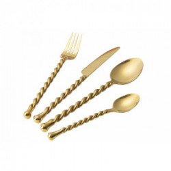 Villa D'Este Home Tivoli 'Materia Gold', Set 24 posate 