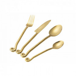 Villa D'Este Home Tivoli 'Materia Gold', Set 24 posate 