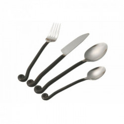 Villa D'Este Home Tivoli 'Materia Black', Set 24 posate 