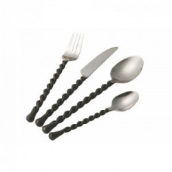 Villa D'Este Home Tivoli 'Materia Black', Set 24 posate 