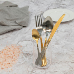Villa D'Este Home Tivoli 'Luxury', Set 24 posate oro e silver