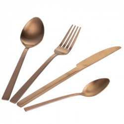 Villa D'Este Home Tivoli 'Lexington', Set 24 posate in acciaio copper