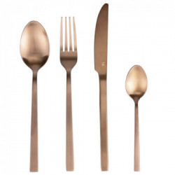 Villa D'Este Home Tivoli 'Lexington', Set 24 posate in acciaio copper