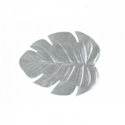 Villa D'este Home Tivoli 'Jungle', Set 6 sottobicchieri foglia argento 