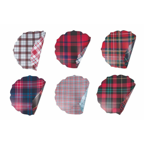 Villa D'Este Home Tivoli ' Xmas Tartan', Set 6...
