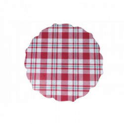 Villa D'Este Home Tivoli ' Xmas Tartan', Set 6 Tovagliette double face