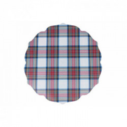 Villa D'Este Home Tivoli ' Xmas Tartan', Set 6 Tovagliette double face