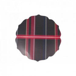 Villa D'Este Home Tivoli ' Xmas Tartan', Set 6 Tovagliette double face