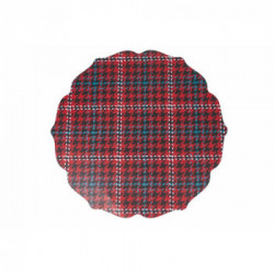 Villa D'Este Home Tivoli ' Xmas Tartan', Set 6 Tovagliette double face
