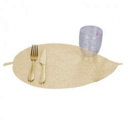 Villa D'Este Home Tivoli 'Gold', Set 6 Tovagliette foglia oro antimacchia