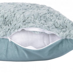 Villa D'Este Home Tivoli 'Xmas', Set 2 Cuscino arredo verde salvia effetto pelliccia 43x43 cm