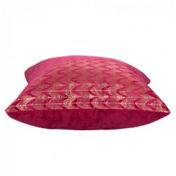 Villa D'este Home Tivoli 'Xmas', Set 2 Cuscini arredo natalizio rosso e oro 43x43 cm