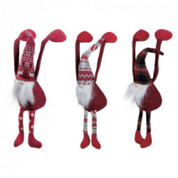 Villa D'Este Home Tivoli 'Trendy Christmas', Set 3 Babbo appendibile h.57 cm