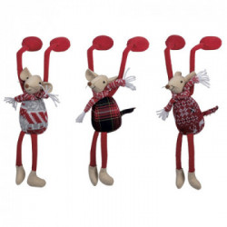 Villa D'Este Home Tivoli 'Trendy Christmas', Set 3 Topini appendibile h.51 cm