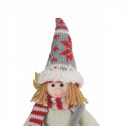 Villa D'Este Home Tivoli 'Trendy Christmas', Set 3 Bamboline h.40 cm