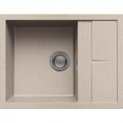 Elleci LGU12551 - Lavello unico 125, 65X50, 1VG, avena