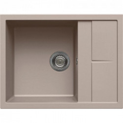 Elleci LGU12543 - Lavello unico 125, 65X50, 1VG, tortora