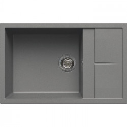 Elleci LGU31048 - Lavello unico 310, 78X50, 1VG, grigio cemento