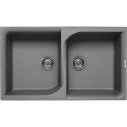 Elleci LGE45048 - Lavello ego 450, 86X50, 2V, grigio cemento