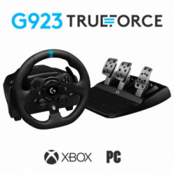 Logitech G G923 Nero USB 2.0 Sterzo + Pedali Analogico/Digitale PC, Xbox One, Xbox Series S, Xbox Series X