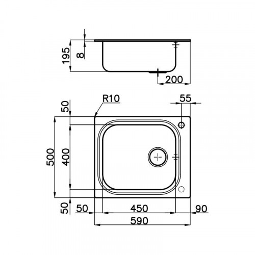 Foster 1511 002 - Lavello Big Bowl Sopratop,...