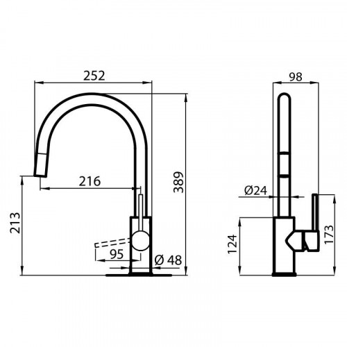 Foster 8467 100 - Miscelatore Camillo, Satinato