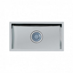 Foster 1218 097 - Lavello Quadra Sopratop o Filotop, Inox spazzolato, 86.4x46.4 cm