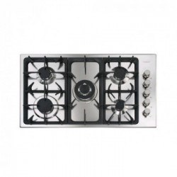 Foster 7055 062 - Piano Cottura a Gas Professionale Sopratop, Inox Spazzolato, 86x50 cm