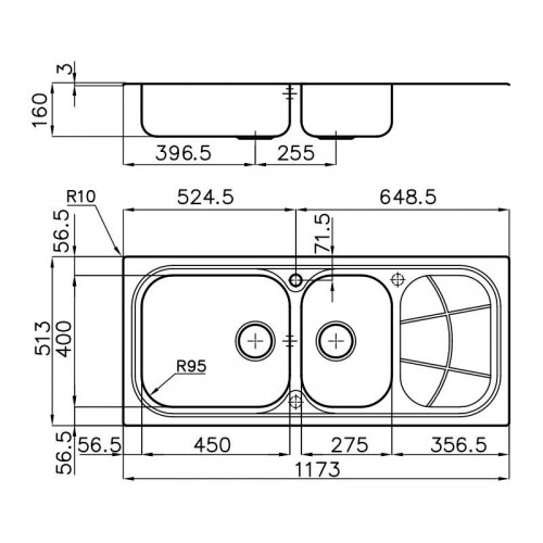 Foster 1076 061 - Lavello Big Bowl Sopratop,...