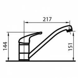 Foster 8443 002 - Miscelatore S1000 con Canna Girevole, Cromato