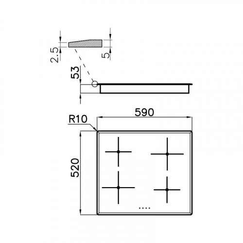 Foster 7372 241 - Piano Cottura ad Induzione...