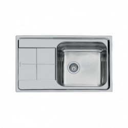 Foster 2180 061 - Lavello KS Sopratop, vasca a DX, Inox spazzolato, 86x50 cm