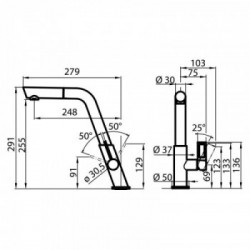Foster 8492 000 - Miscelatore Flat, Cromato
