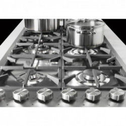 Foster 7640 000 - Piano Cottura a Gas, 4 Fuochi, 108 x 49 cm, Acciaio Inox 